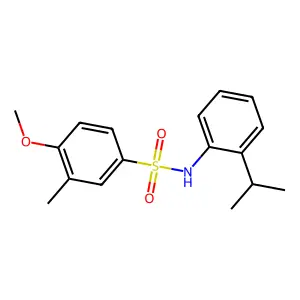 4-methoxy-3-methyl-N-(2-propan-2-ylphenyl)benzenesulfonamide structure