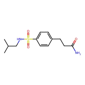 3-{4-[(2-Methylpropyl)sulfamoyl]phenyl}propanamide structure