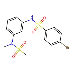 4-bromo-N-[3-[methyl(methylsulfonyl)amino]phenyl]benzenesulfonamide structure