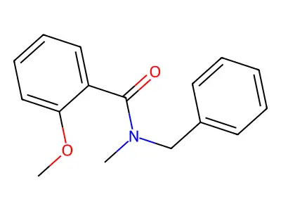 N-benzyl-2-methoxy-N-methylbenzamide structure