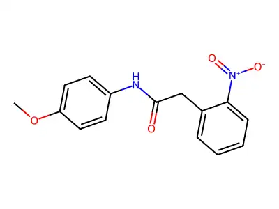 N-(4-methoxyphenyl)-2-(2-nitrophenyl)acetamide structure