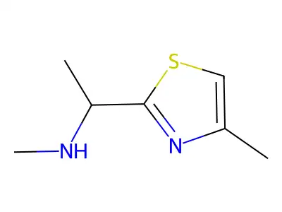 Methyl[1-(4-methyl-1,3-thiazol-2-yl)ethyl]amine structure