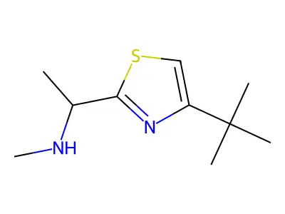 1-(4-(Tert-butyl)thiazol-2-yl)-N-methylethan-1-amine structure