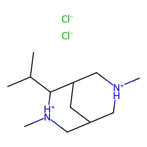 3,7-Diazabicyclo(3.3.1)nonane, 3,7-dimethyl-2-isopropyl-, dihydrochloride structure