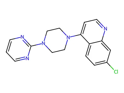 7-Chloro-4-(4-(pyrimidin-2-yl)piperazin-1-yl)quinoline structure