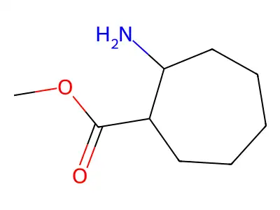 Methyl 2-aminocycloheptane-1-carboxylate structure