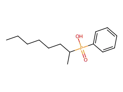 (1-Methyl-heptyl)-phenyl-phosphinic acid structure