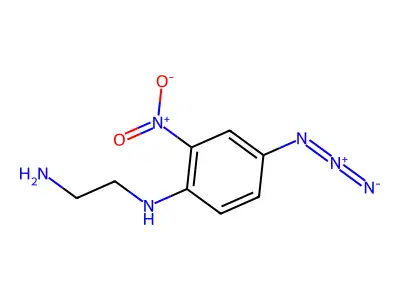 N-(4-Azido-2-nitrophenyl)-1,2-diaminoethane structure