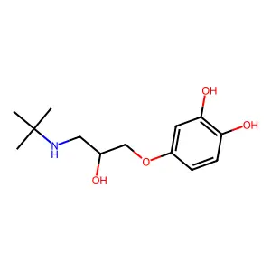 4-[3-(Tert-butylamino)-2-hydroxypropoxy]benzene-1,2-diol structure