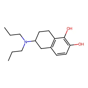 2-(N,N-Dipropyl)amino-5,6-dihydroxytetralin structure