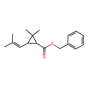Benzyl 1R, trans-chrysanthemate structure