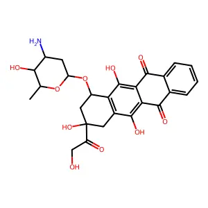 4-Demethoxyadriamycin HCl structure