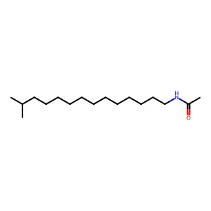 N-(13-甲基十四烷基)乙酰胺 structure