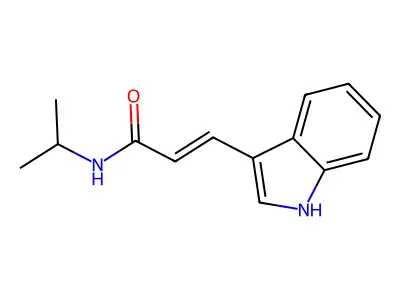 2-Propenamide, 3-(1H-indol-3-yl)-N-(1-methylethyl)- structure