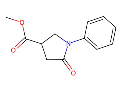methyl (3S)-5-oxo-1-phenylpyrrolidine-3-carboxylate structure