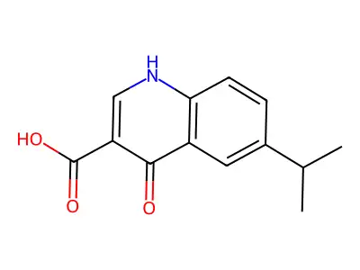 4-oxo-6-propan-2-yl-1H-quinoline-3-carboxylic Acid structure