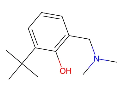 Phenol, 2-[(dimethylamino)methyl]-6-(1,1-dimethylethyl)- structure