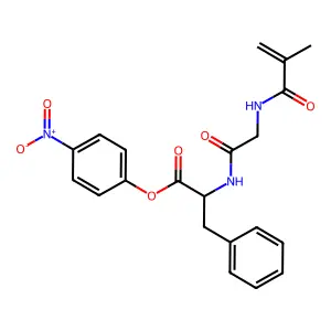 4-Nitrophenyl N-(2-methylprop-2-enoyl)glycylphenylalaninate structure