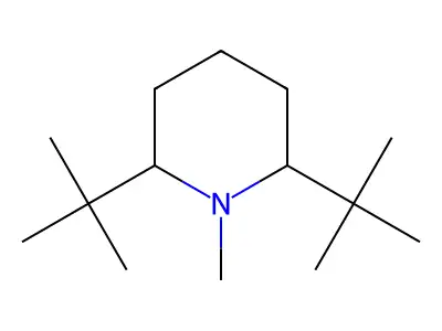 2,6-Di-tert-butyl-1-methylpiperidine structure