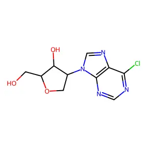 4-(6-Chloropurin-9-yl)-2-(hydroxymethyl)oxolan-3-ol structure