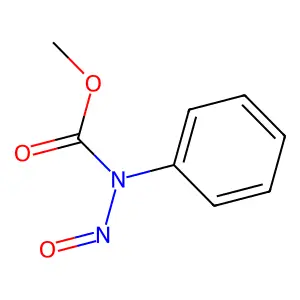 Carbamic acid, nitrosophenyl-, methyl ester structure