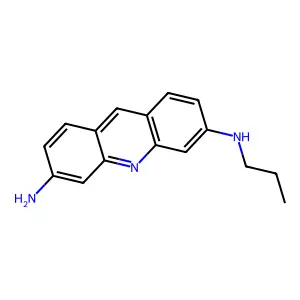 3,6-Acridinediamine, N-propyl- structure
