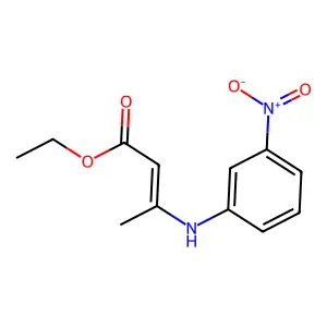 ethyl (E)-3-(3-nitroanilino)but-2-enoate structure
