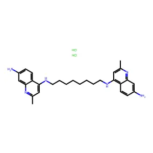 C28H36N6.2ClH structure