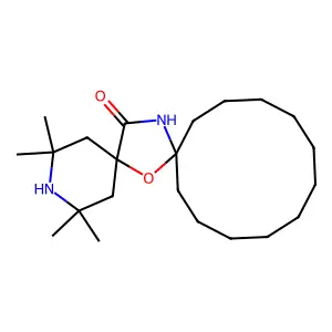 2,2,4,4-Tetramethyl-7-oxa-3,20-diazadispiro[5.1.11.2]heneicosan-21-one structure