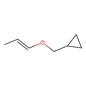 (1-Propenyloxy)methylcyclopropane structure