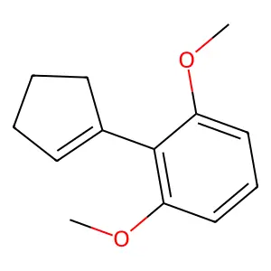 2-(Cyclopent-1-en-1-yl)-1,3-dimethoxybenzene structure