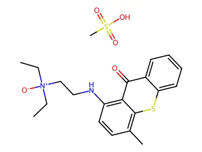 Lucanthone N-oxide monomethanesulfonate structure