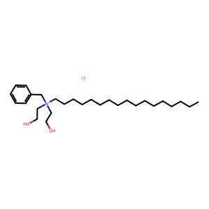 Benzenemethanaminium, N-heptadecyl-N,N-bis(2-hydroxyethyl)-, chloride (1:1) structure