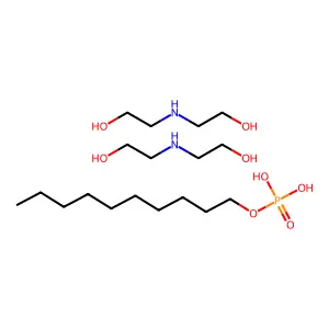 Decyl dihydrogen phosphate, compound with 2,2'-iminodiethanol (1:2) structure