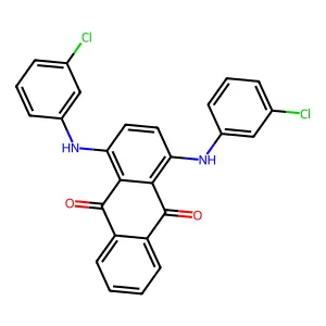 9,10-Anthracenedione, 1,4-bis[(3-chlorophenyl)amino]- structure