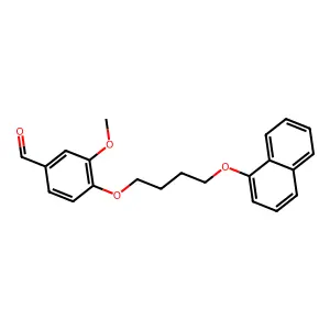 3-Methoxy-4-(4-naphthalen-1-yloxybutoxy)benzaldehyde structure