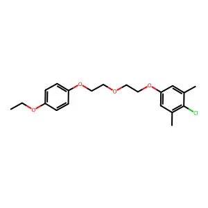 2-Chloro-5-[2-[2-(4-ethoxyphenoxy)ethoxy]ethoxy]-1,3-dimethylbenzene structure