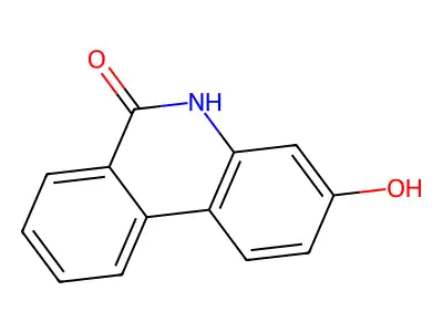 3-hydroxy-5H-phenanthridin-6-one structure