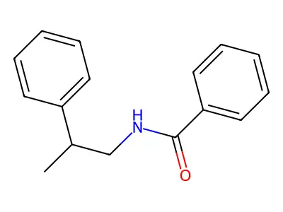 N-(2-phenylpropyl)benzamide structure