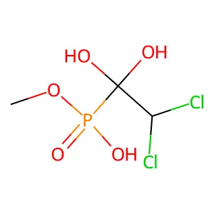 2,2-Dichloro-1,1-dihydroxyethanephosphonic acid methyl ester structure