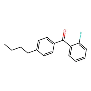 4-Butyl-2'-fluorobenzophenone structure