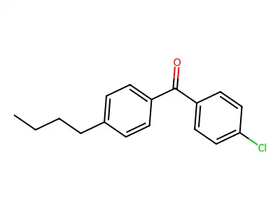 4-n-Butyl-4'-chlorobenzophenone structure