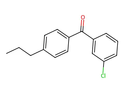 3-Chloro-4'-n-propylbenzophenone structure