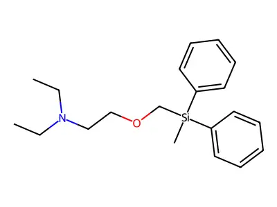 Triethylamine, 2-(diphenylmethylsilylmethoxy)- structure
