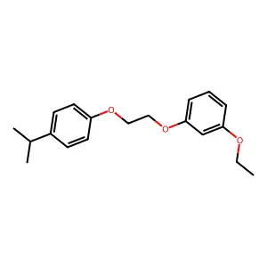1-Ethoxy-3-[2-(4-propan-2-ylphenoxy)ethoxy]benzene structure
