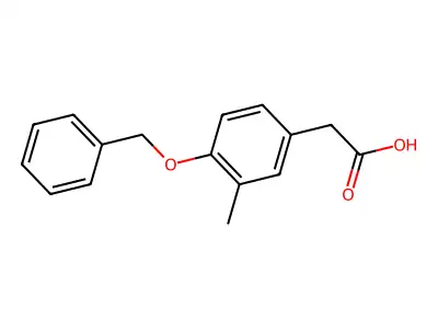 (4-(Benzyloxy)-3-methylphenyl)acetic acid structure