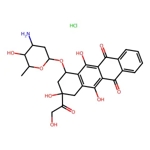 4-Demethoxyadriamycin hydrochloride structure