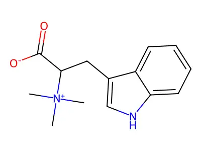 3-(1H-Indol-3-Yl)-2-(Trimethylazaniumyl)Propanoate structure