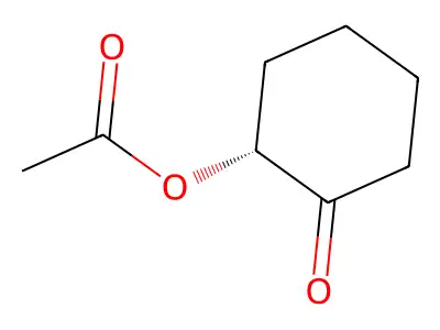 Cyclohexanone, 2-(acetyloxy)-, (2R)- structure