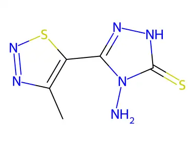 4-amino-3-(4-methylthiadiazol-5-yl)-1H-1,2,4-triazole-5-thione structure